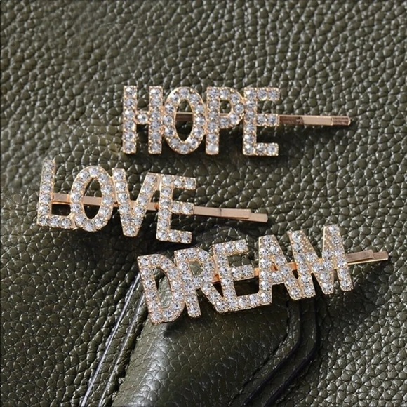 New 3 Pc Set Rhinestone Barrettes - Picture 13 of 16